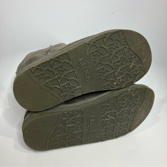 Australia Luxe Collective gray mid high genuine sheepskin boots size 7 - Picture 11 of 11